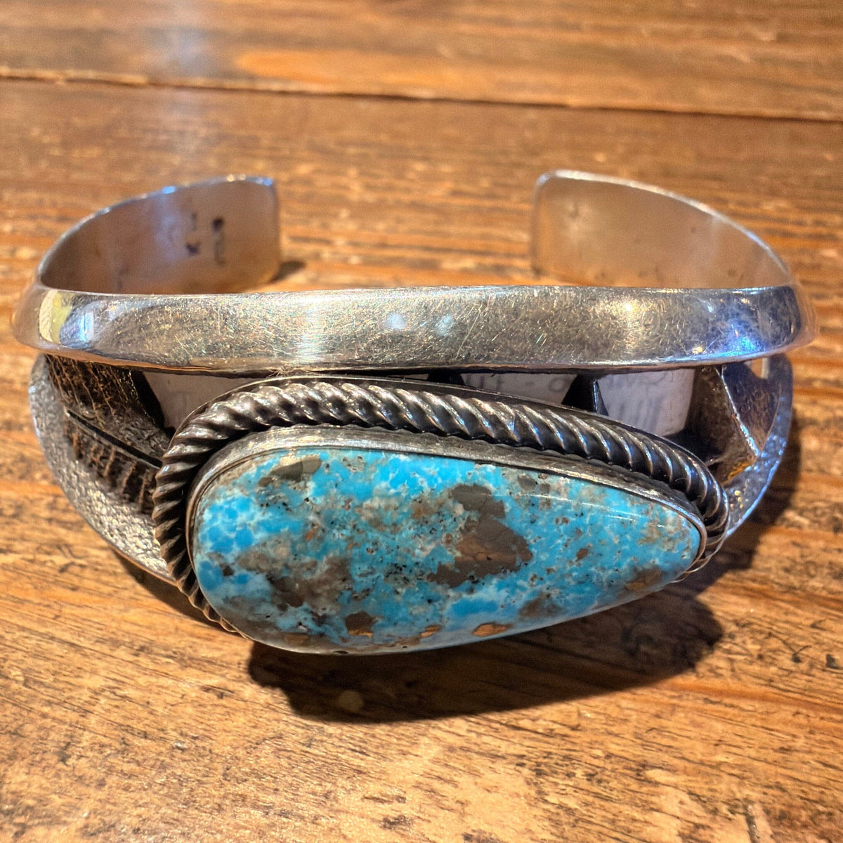 Sterling Silver 1 Stone Turquoise Cuff - CMH66