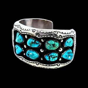 Sterling Silver Cuff With Silver Half Dollar - B. Touchine - CVO2