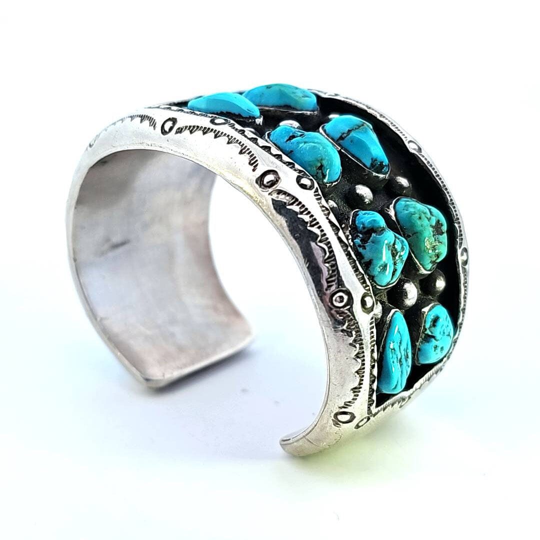 Sterling Silver Cuff With Silver Half Dollar - B. Touchine - CVO2