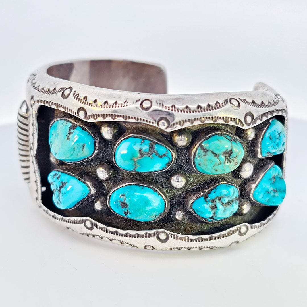 Sterling Silver Cuff With Silver Half Dollar - B. Touchine - CVO2