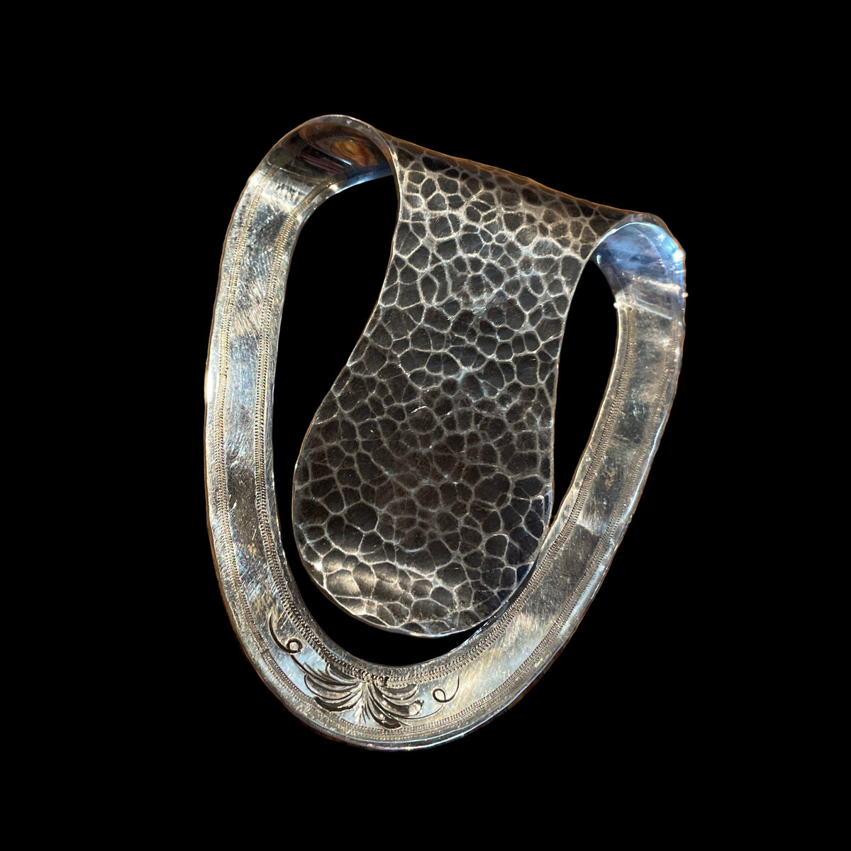 Sterling Silver Hammered Money Clip - MCCO1
