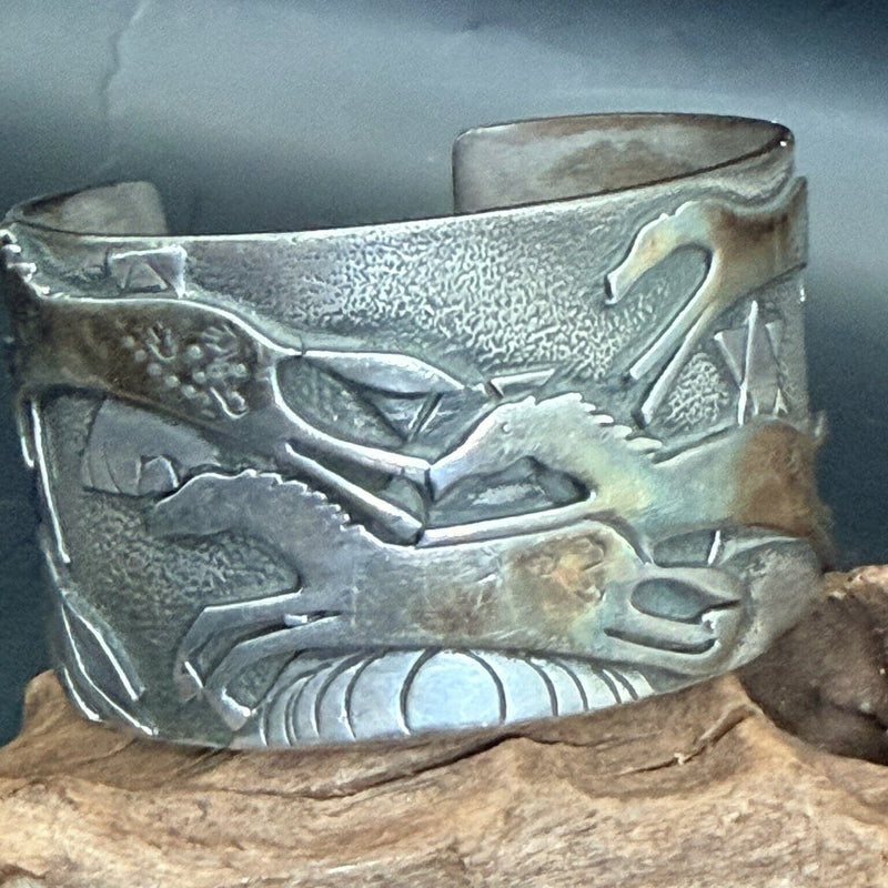 Sterling Silver Horse Cuff - CMH242