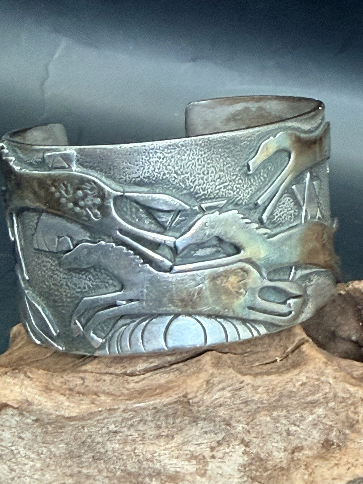 Sterling Silver Horse Cuff - CMH242