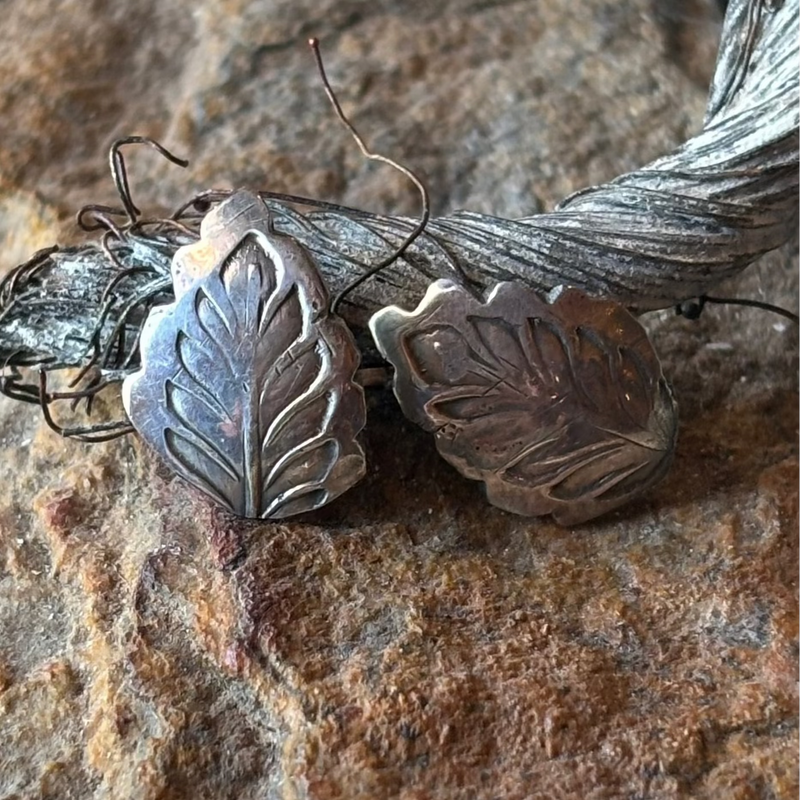Sterling Silver Leaf Earring - EOA9