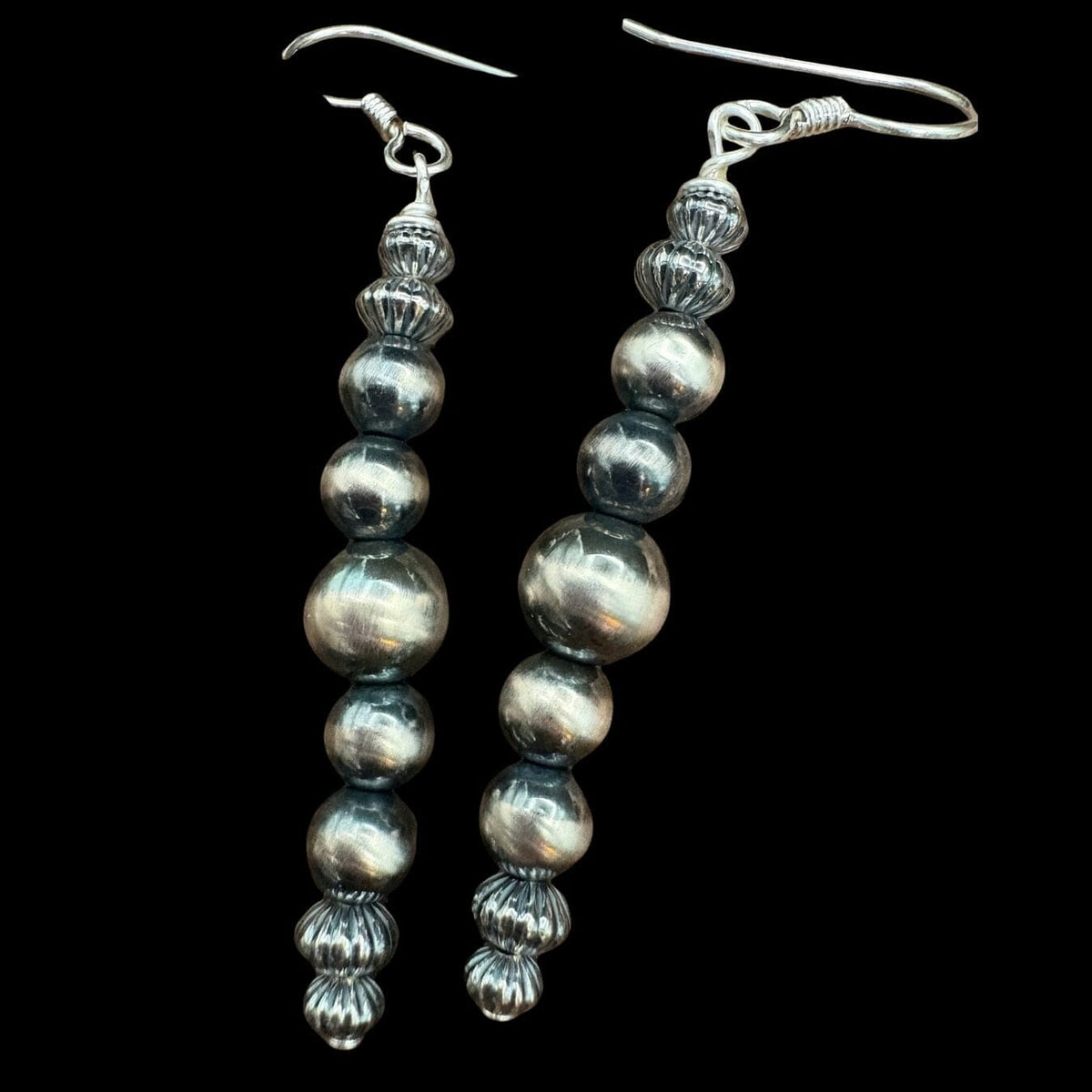 Sterling Silver NP Bead Earring - ESZ368