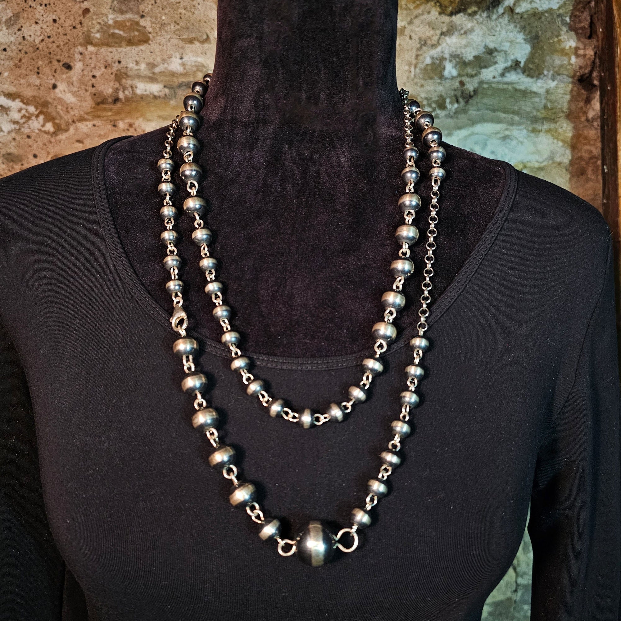 Sterling Silver Pearl & Chain Necklace - NAZ31
