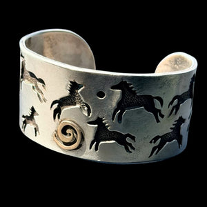 Sterling Silver Pony Kiyo Cuff - CMH266