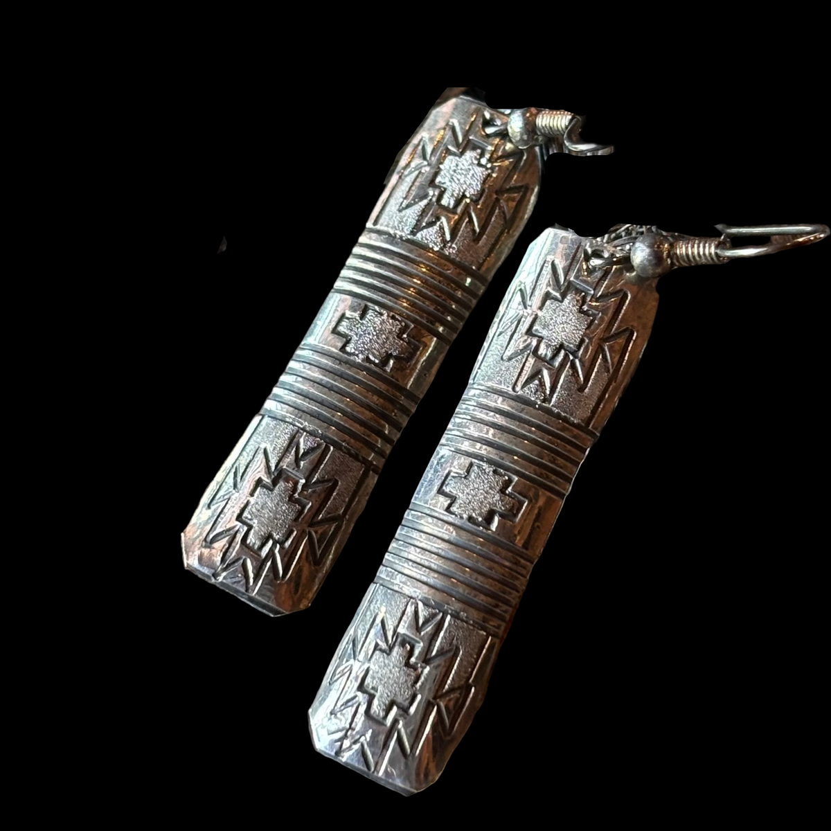 Sterling Silver Stamped Earring - ETL2
