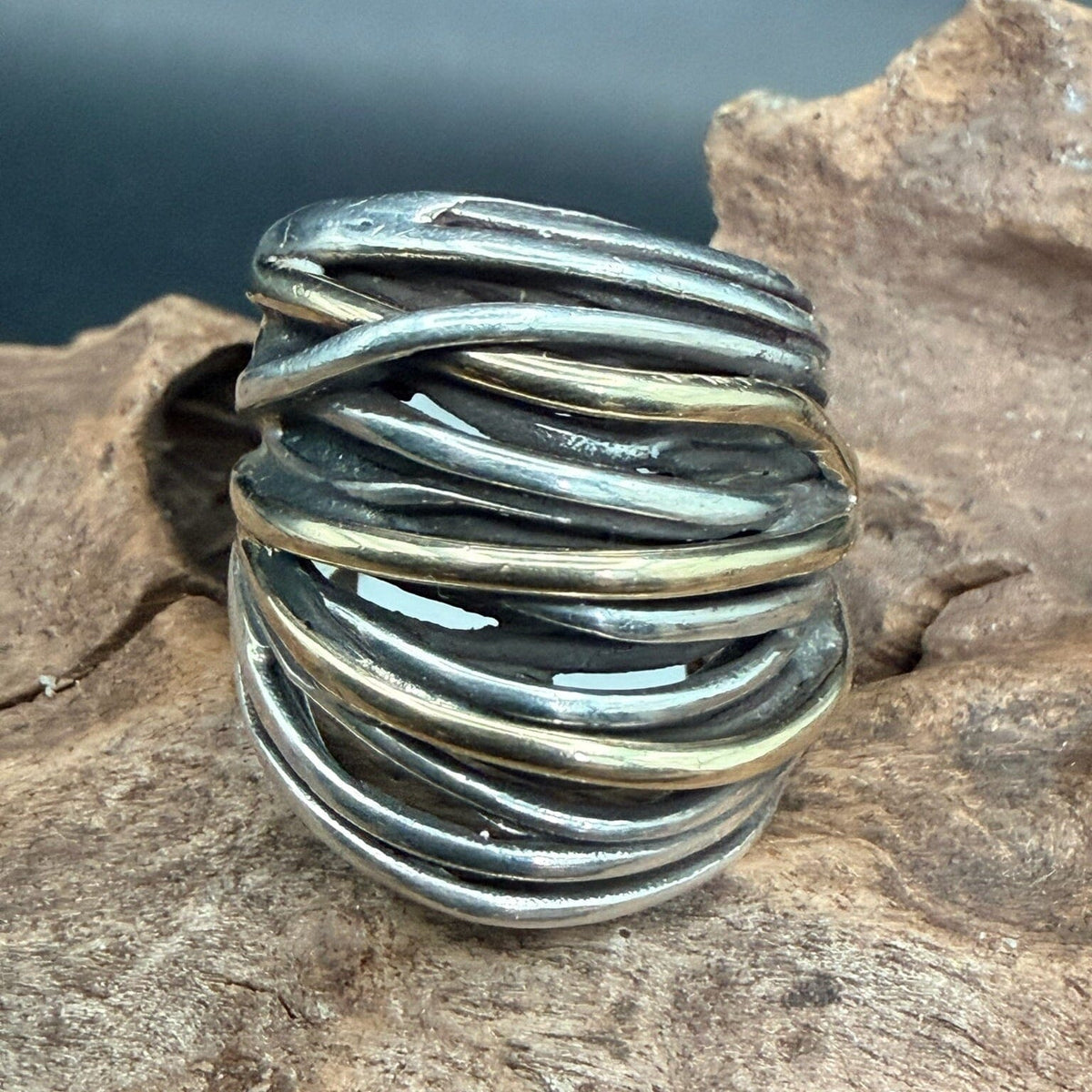 Sterling Silver Wrap Ring - Size 7-3/4 - RMH302