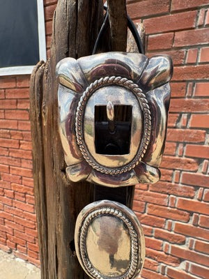 Sterling Silver/Leather Concho Belt - BTMH6