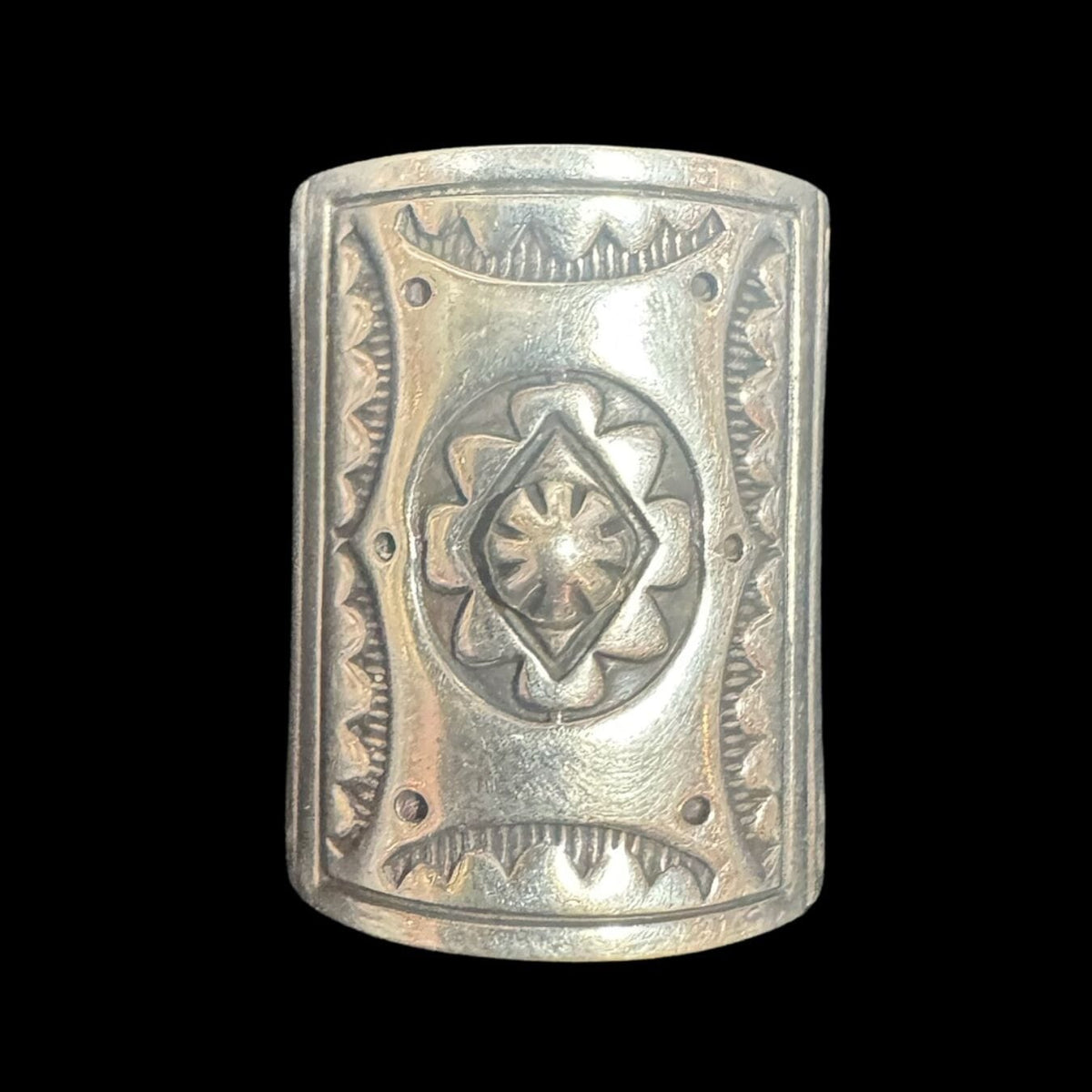 Sterling Stamped Band Ring - Size 8 - RMH426