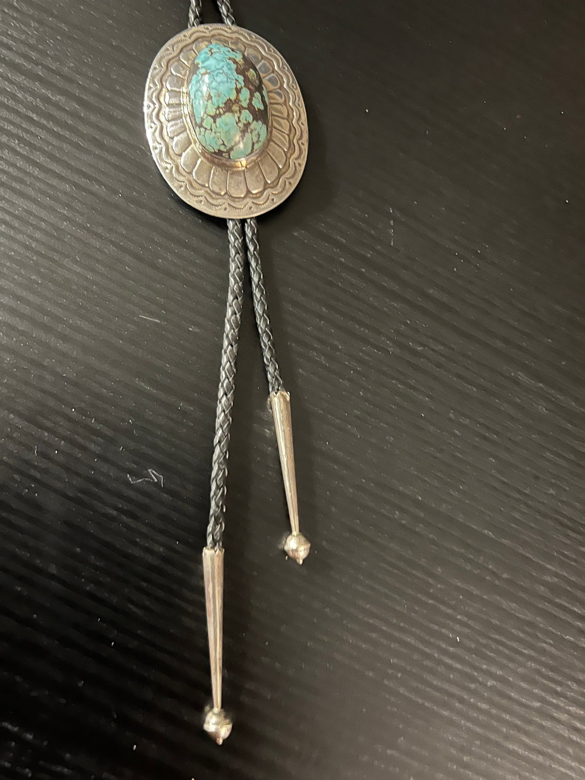 Sterling/Turquoise Single Stone Bolo - BHM26