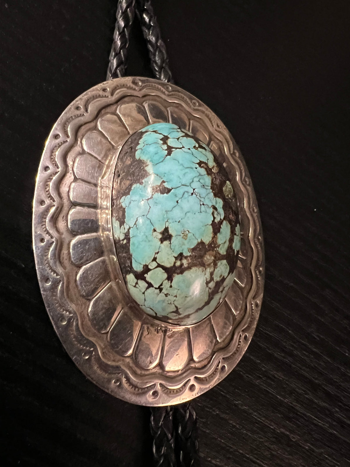 Sterling/Turquoise Single Stone Bolo - BHM26
