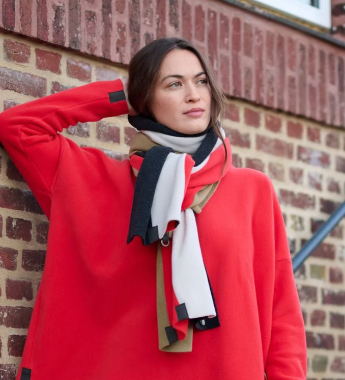 Striped Fleece Scarf - Henriette Steffensen - 4125