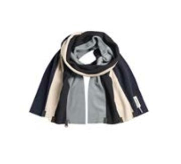 Striped Fleece Scarf - Multi Color - Henriette Steffensen - 4125-329