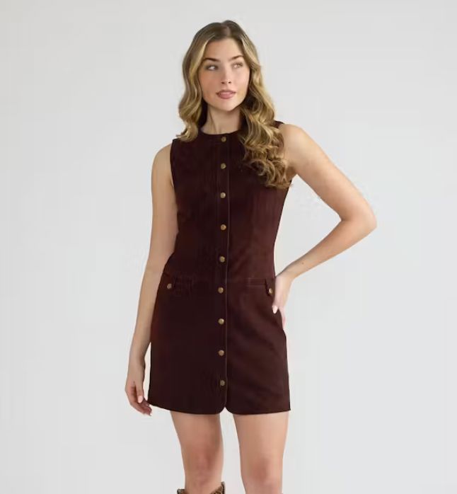 Suede Bernadette Dress - 35774