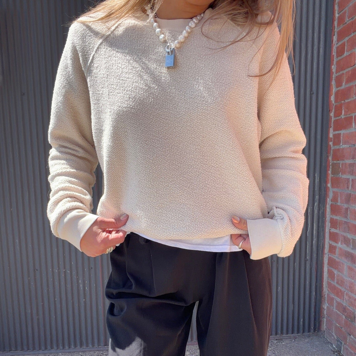 Sugar Ziggy Reversed Fleece Sweatshirt - ZIGSU