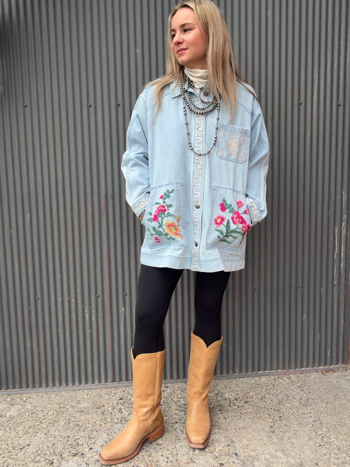 Sunnie Oversized Denim Jacket - Johnny Was - W42626