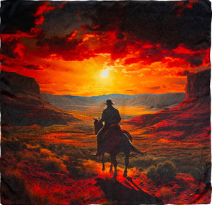 Sunset Rider Silk Scarf - SCWT-LSR