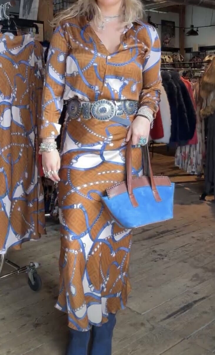 Tabac Hermes Button Down Blouse - 31579T