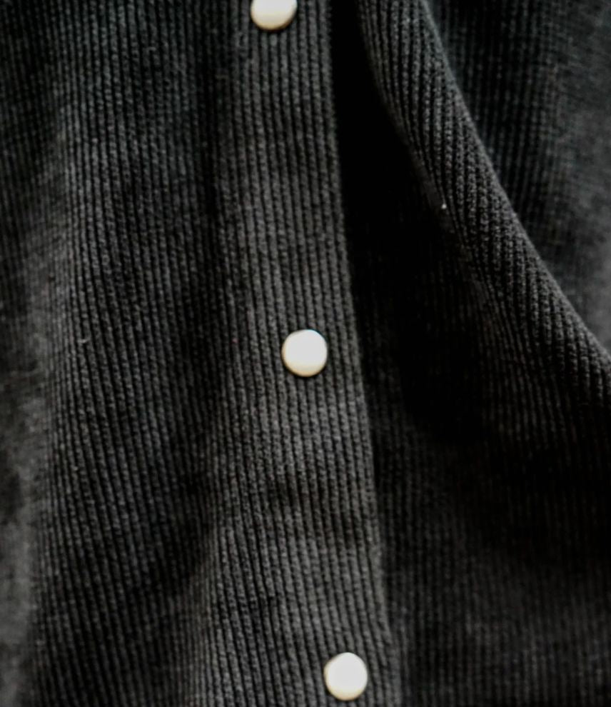 Tate Corduroy Black Shirt - Double D Ranch - TDD72