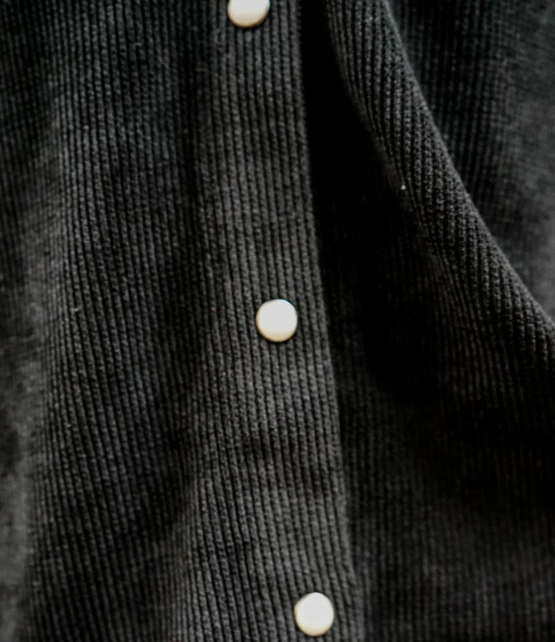 Tate Corduroy Black Shirt - Double D Ranch - TDD72