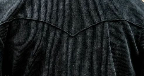 Tate Corduroy Black Shirt - Double D Ranch - TDD72