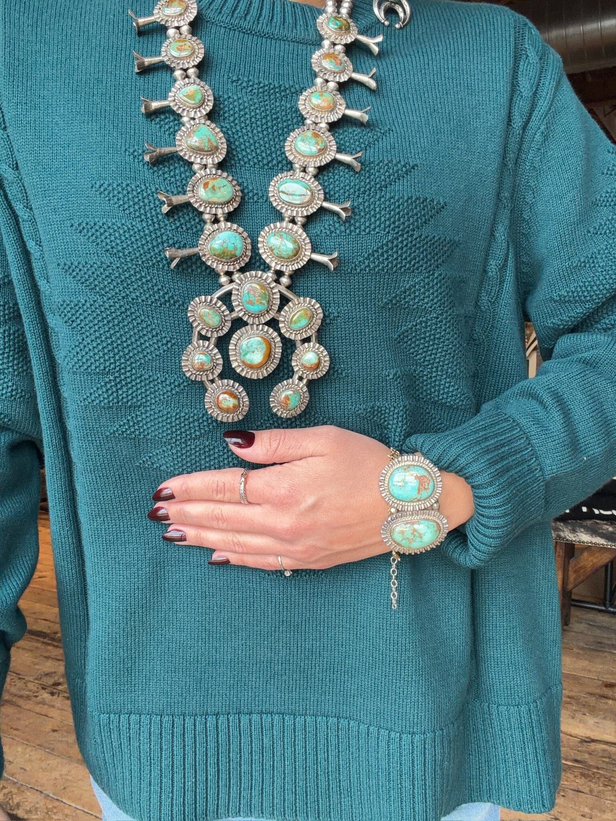 Teal Carolina Sweater - Tasha Polizzi - 421704