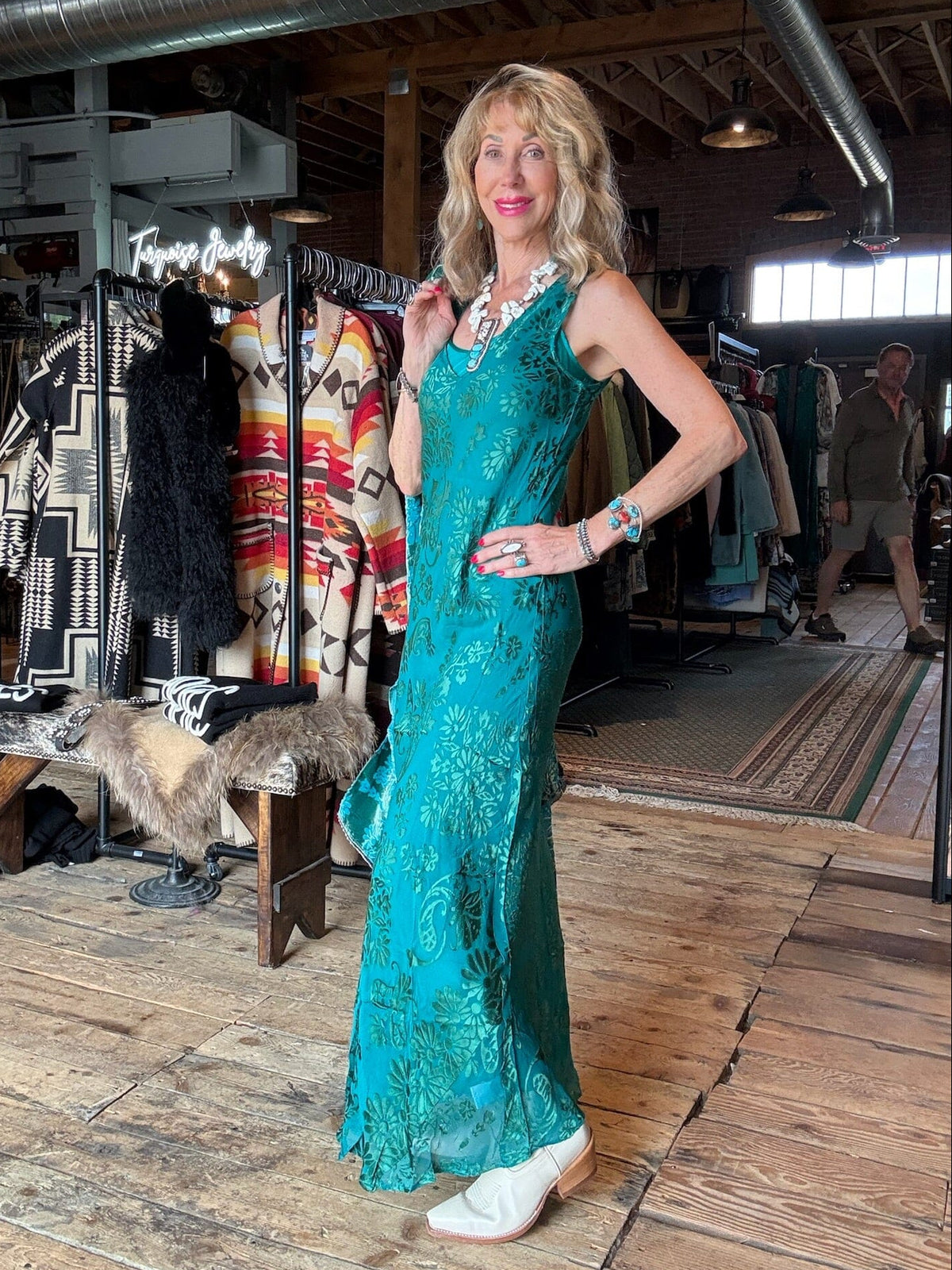 Teal Mira Dress - C30526