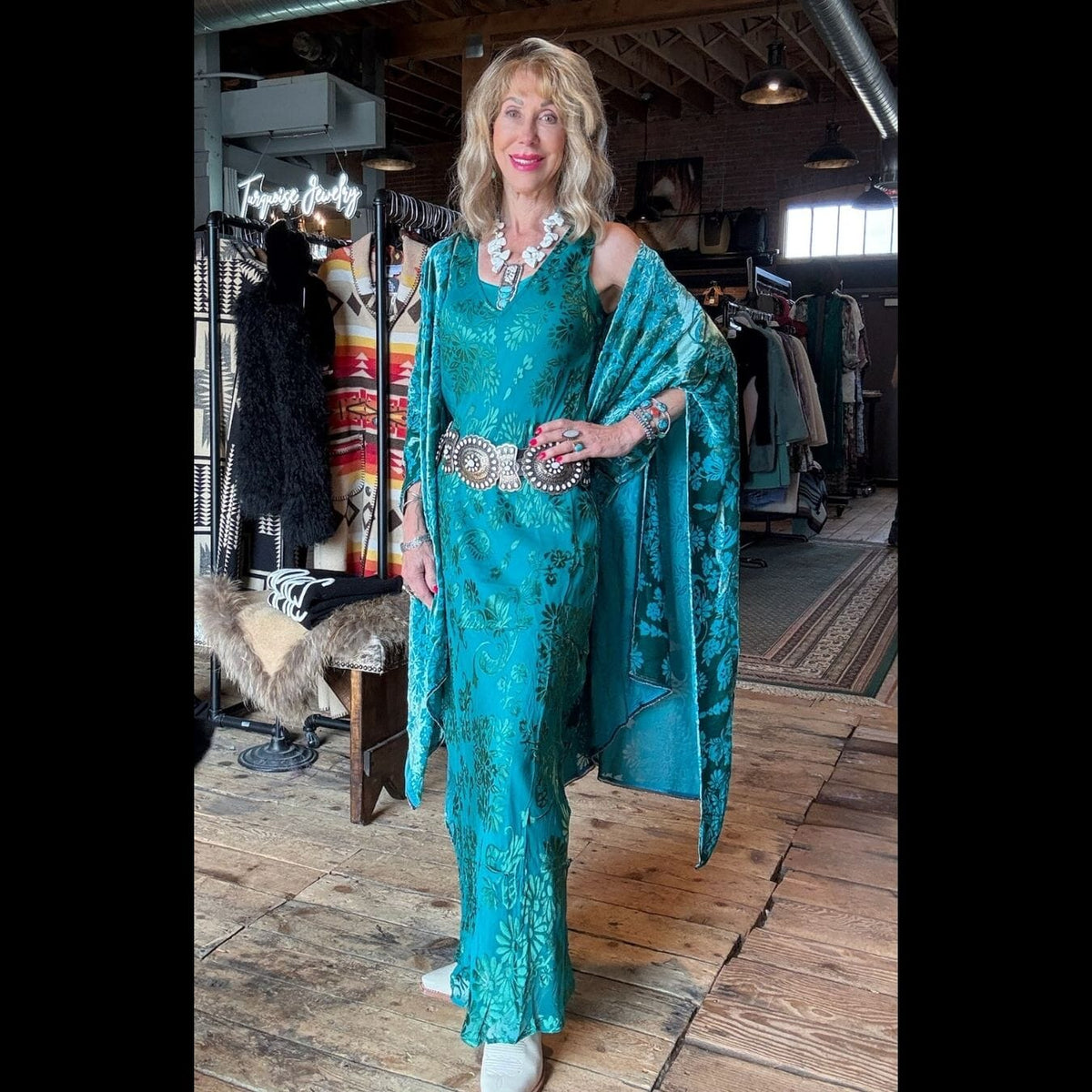 Teal Mira Dress - C30526
