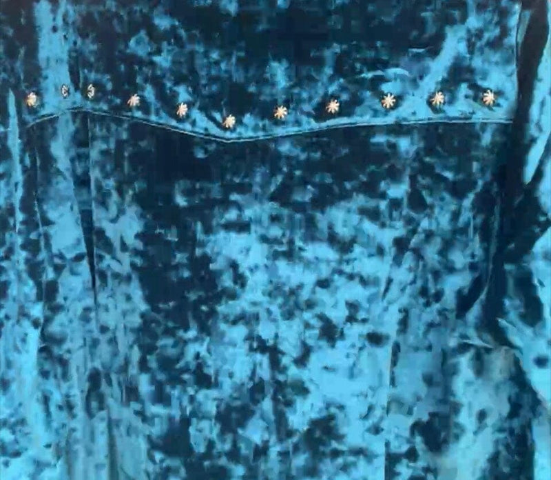 Teal Velvet Shirt - RR375T