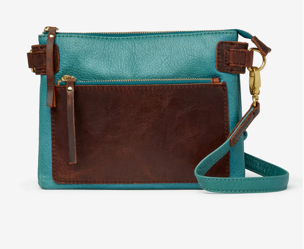Teal/Brown Lillian Handbag - 7120TE
