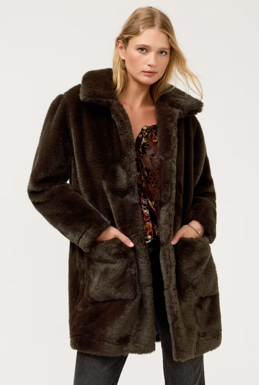 Teddy Faux Fur Coat - 45026