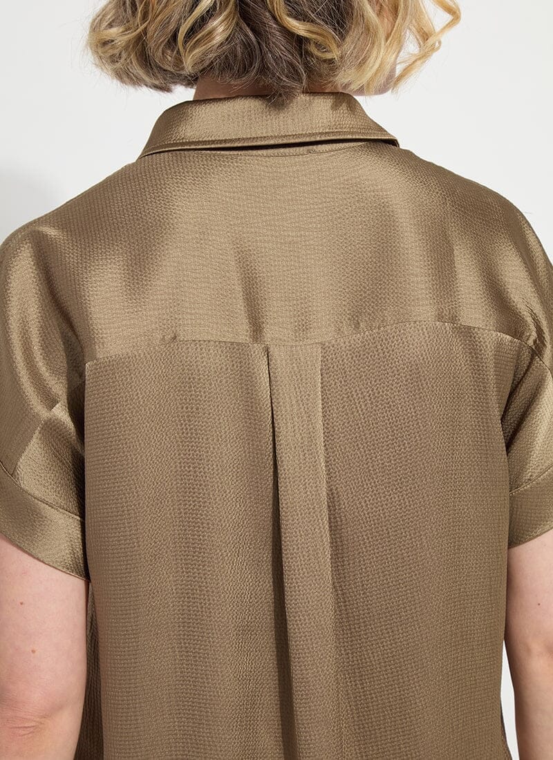 Telma Dolman Sleeve Blouse - Olive - LY3853