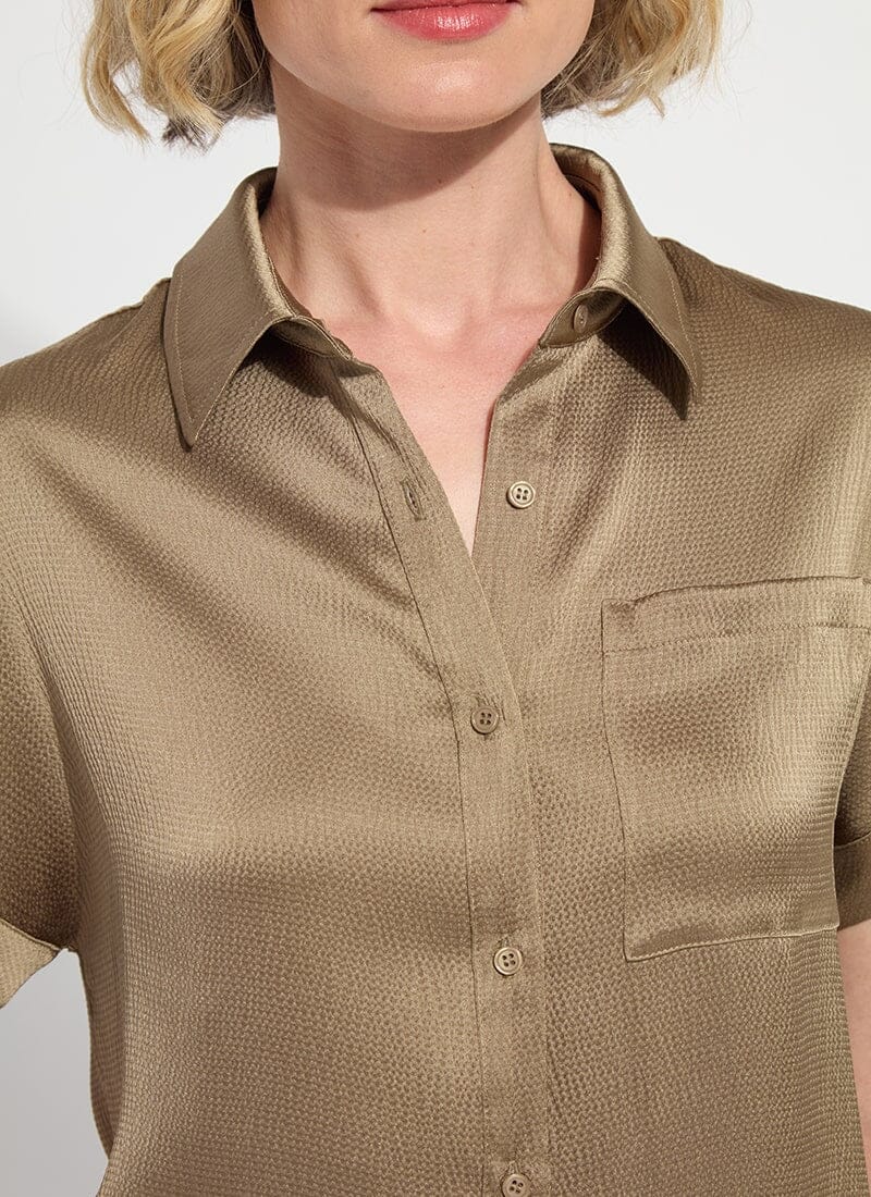 Telma Dolman Sleeve Blouse - Olive - LY3853