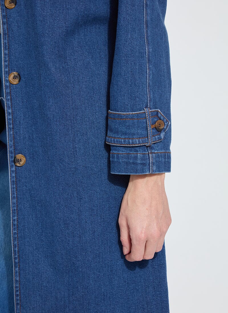 Ameri TENCEL DENIM　TRENCH Tencel Denim Trench - LY3636 – STONE FEATHER ROAD