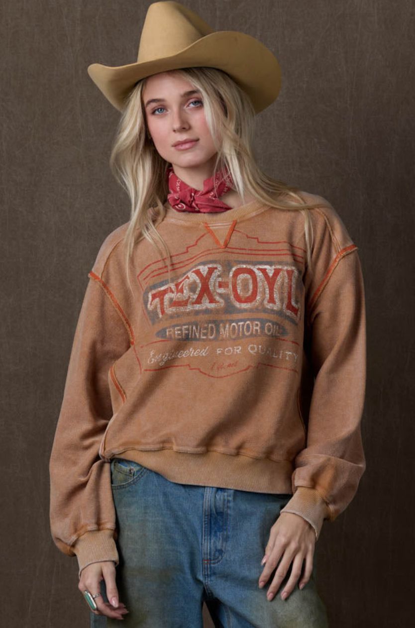 Tex-Oyl Sweatshirt - Double D Ranch - T4245