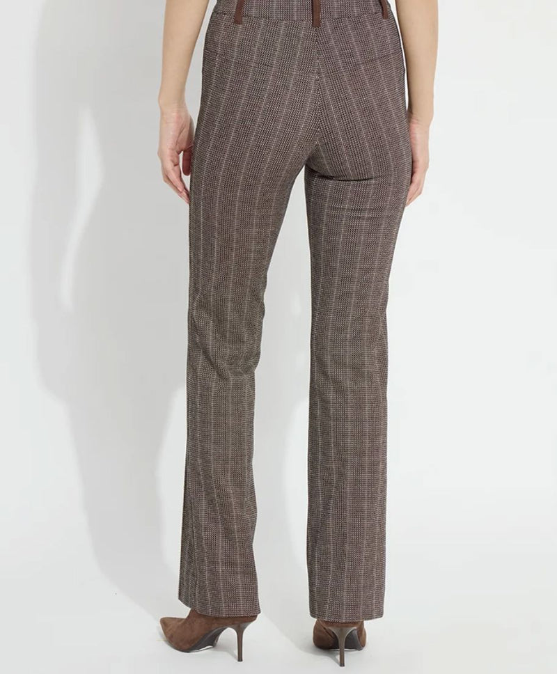 Textured Herringbone Ponte Baby Boot Trouser - LY3708H