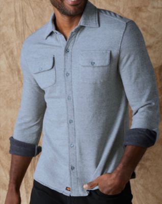 Textured Knit Blue Men's Shirt - SHNB10
