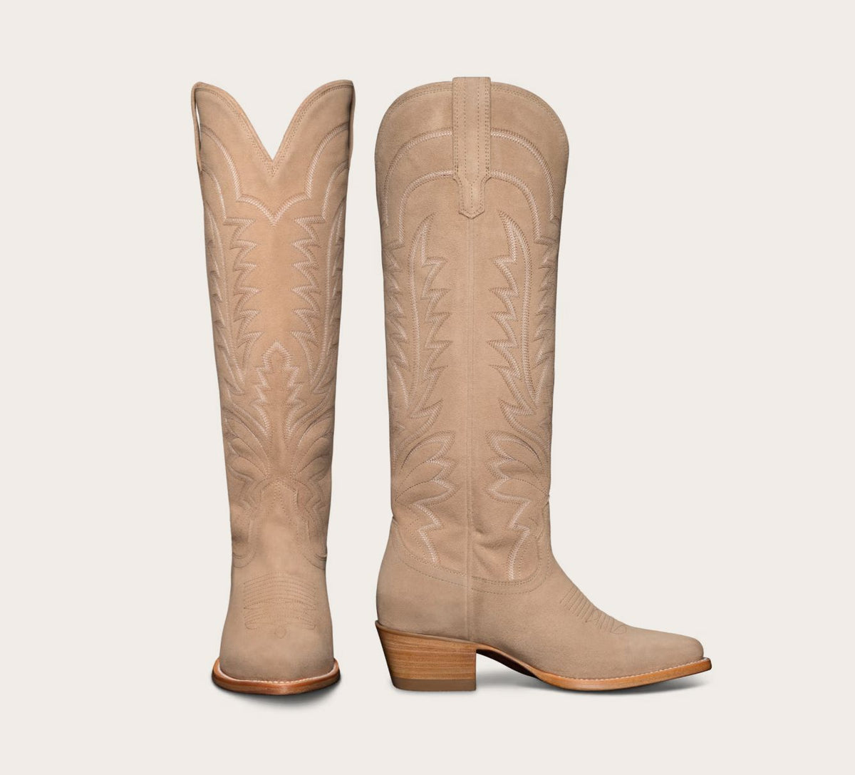 The Abby Driftwood Suede - Tecovas - 20029D