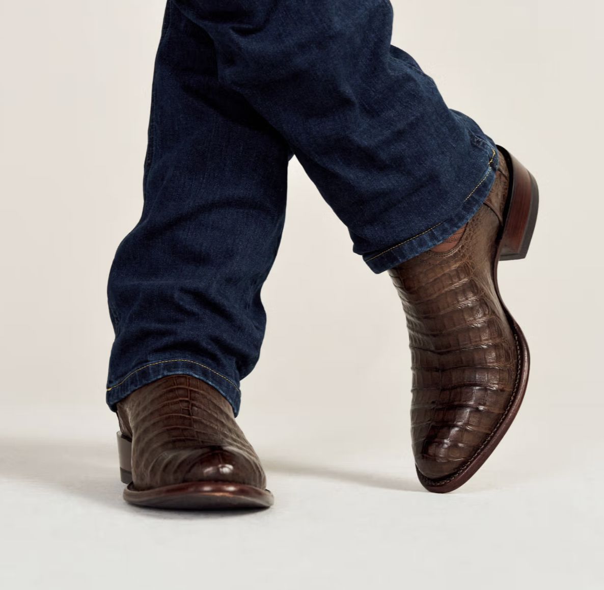 The Dillon Men's Boot - Oak/Caiman - Tecovas - 10088K