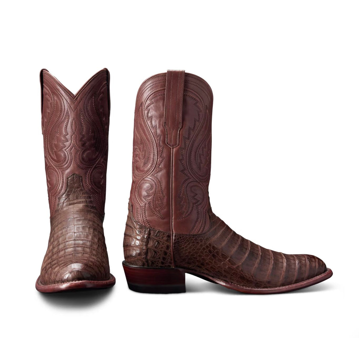 The Dillon Men's Boot - Oak/Caiman - Tecovas - 10088K