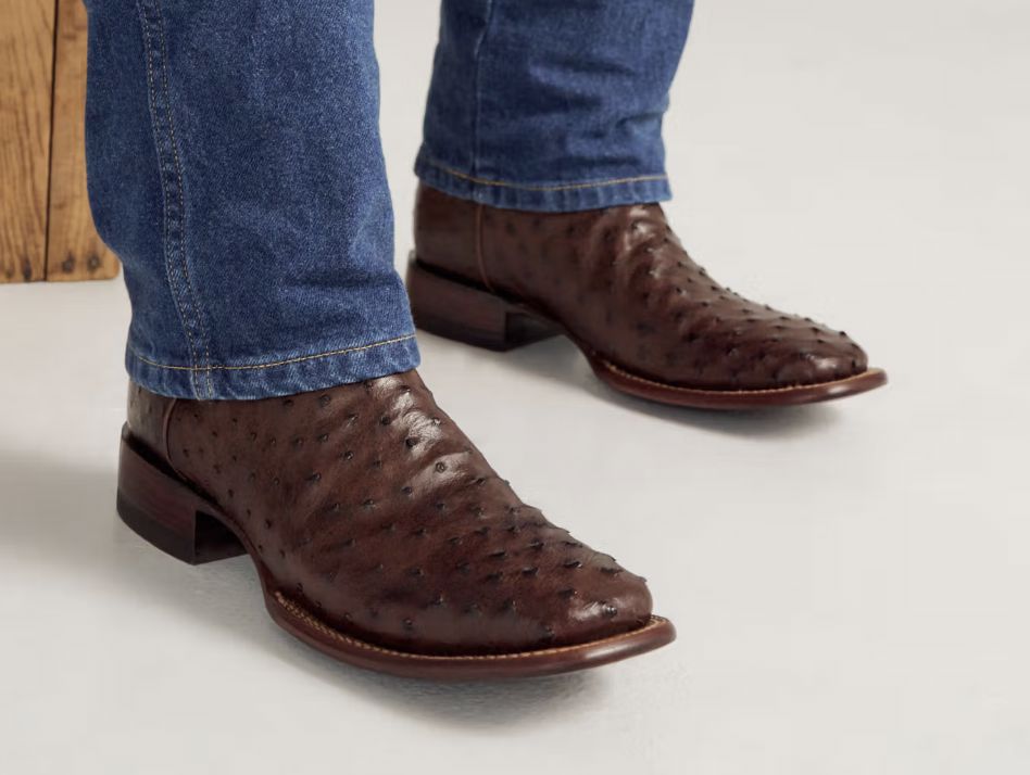 The Emmitt II Men's Boot- Tobacco/Ostrich - Tecovas - 10095T