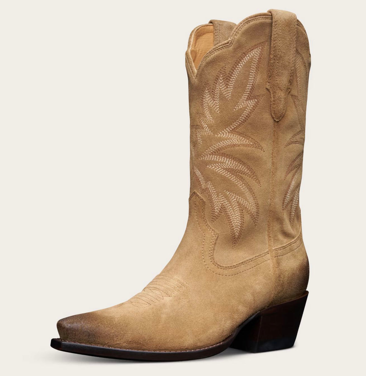 The Sadie Toasted Almond Suede - Tecovas - 20021T