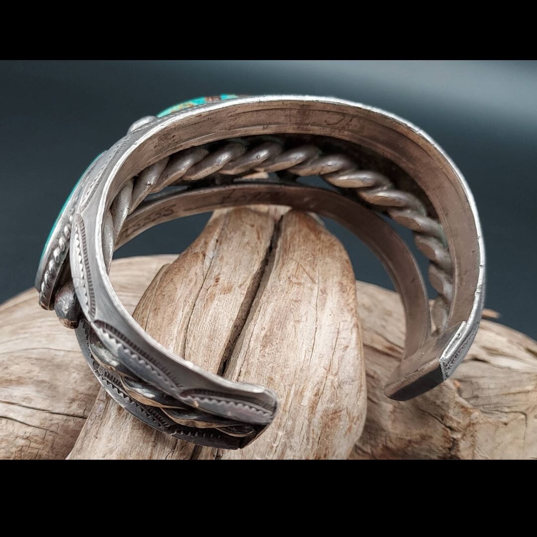 Three-Stone Oval Turquoise Cuff - CSAL1