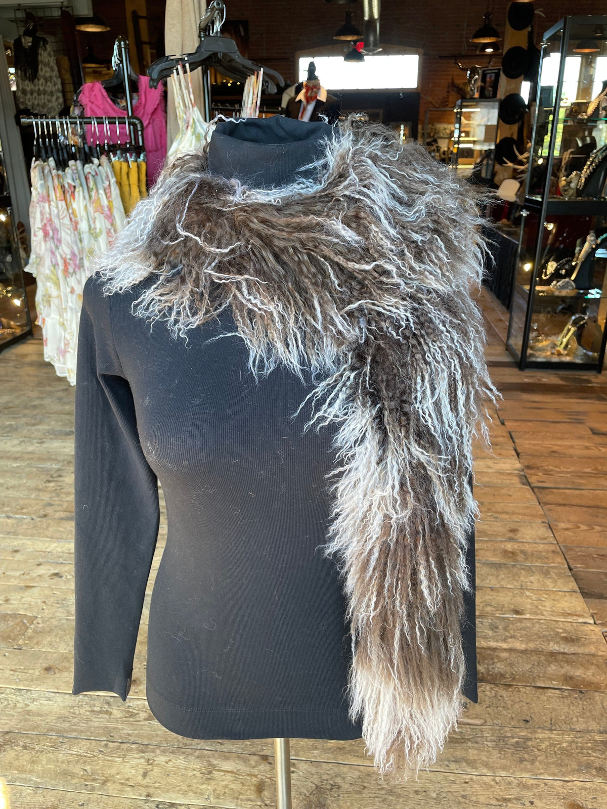 Tibetan Lamb Fling Scarf - MKFLG