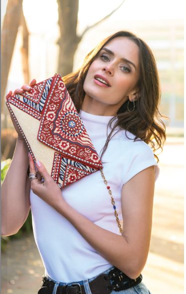 Tied & True Beaded Handbag - MF5002644