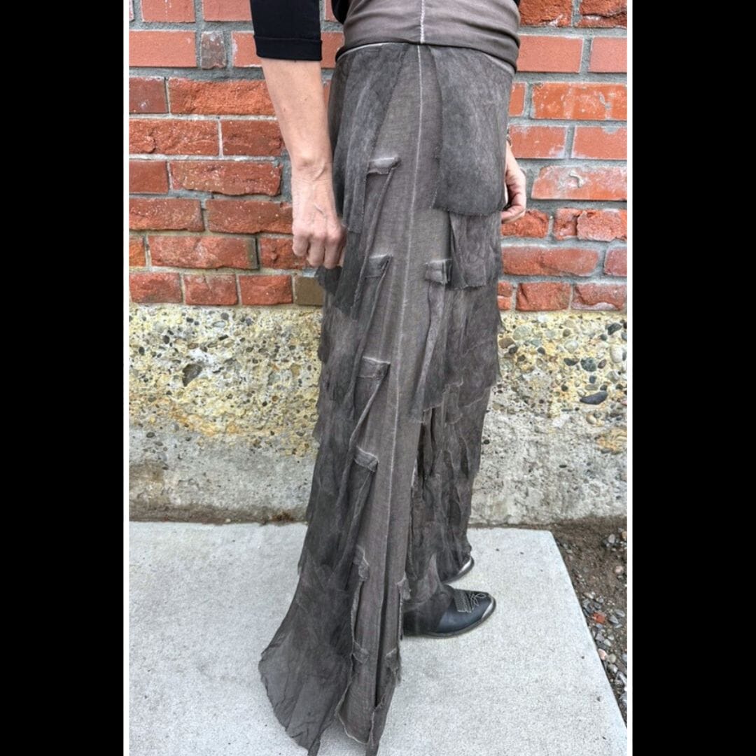 Tier Silk Skirt - Washed Chocolate - KGG1-WCC