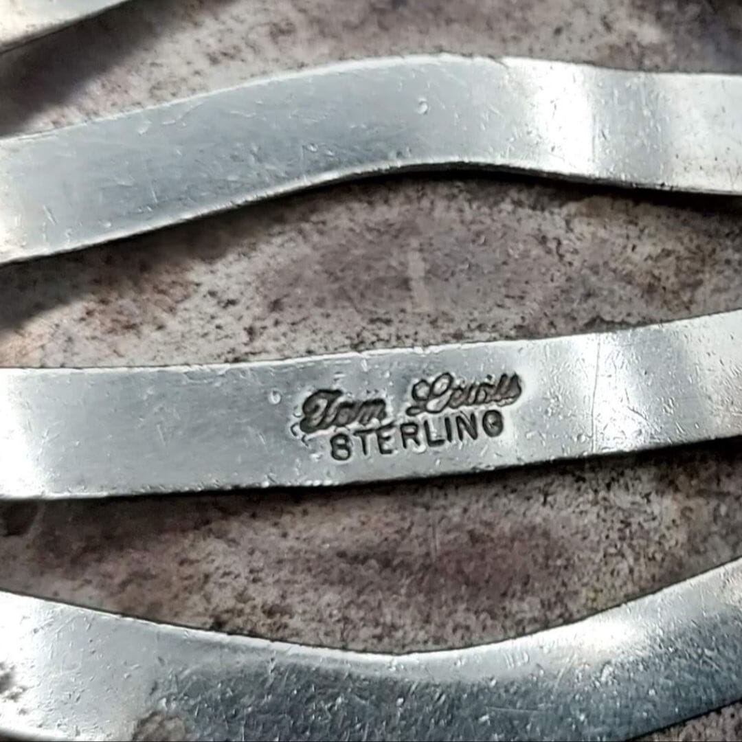 Tom Lewis White Buffalo Sterling Cuff — Vintage Collector’s Piece- CMH96