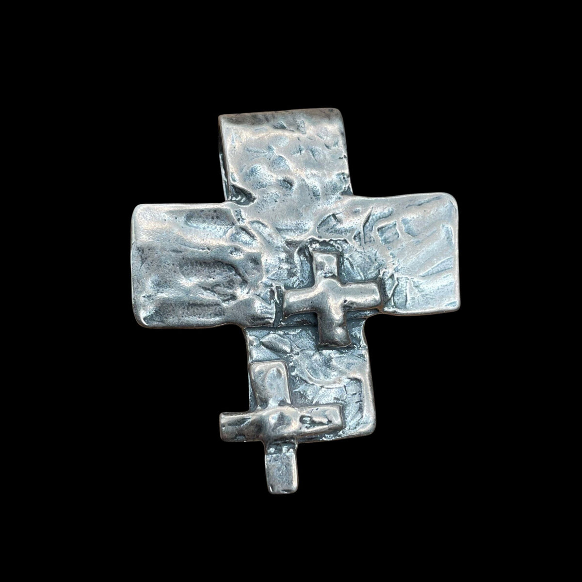 Triple Cross Sterling Pendant - PDAR1